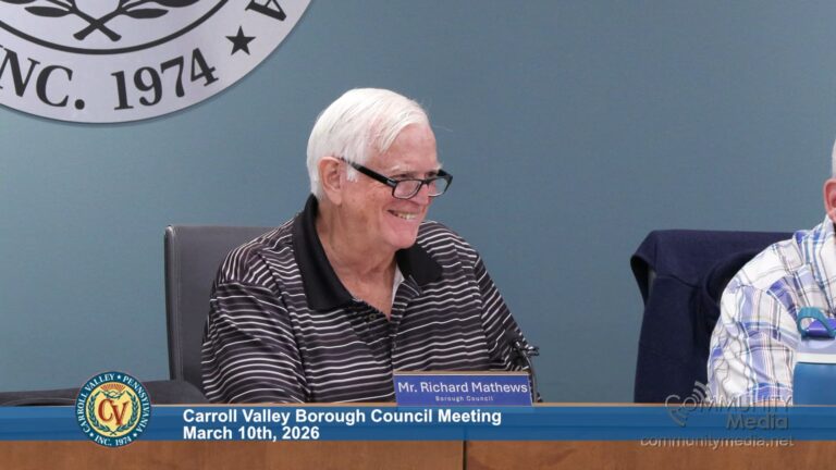 Carroll Valley Borough Council Meeting – 03/10/2026