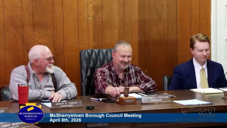 McSherrystown Borough Council Meeting – 04/08/2026