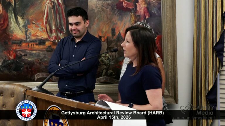 Gettysburg Historic Architectural Review Board (HARB) Meeting – 04/15/2026