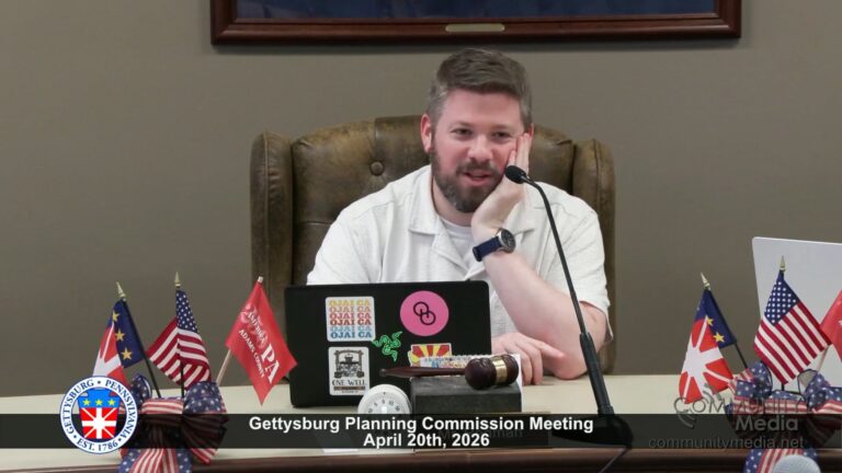 Gettysburg Planning Commission Meeting – 04/20/2026