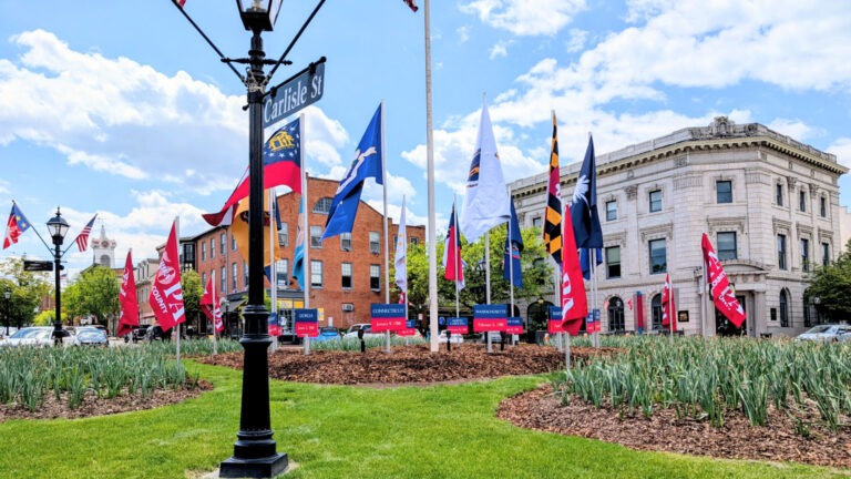 Gettysburg Borough Unveils 13 Original Colony Flags in Lincoln Square as Part of America250th Commemoration