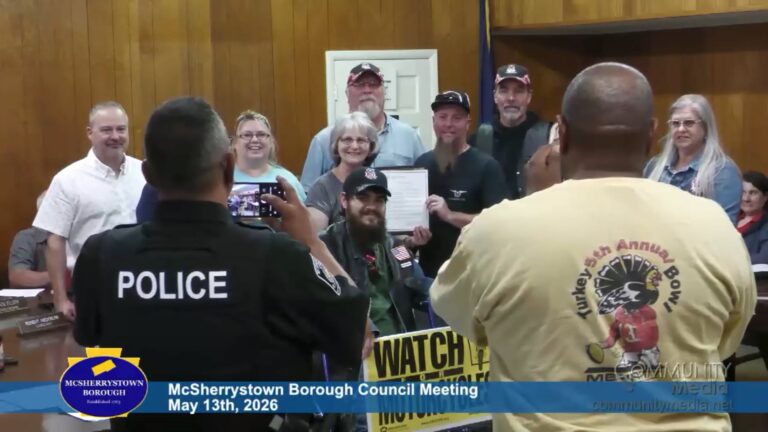 McSherrystown Borough Council Meeting – 05/13/2026
