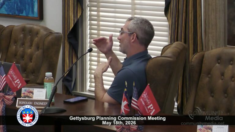 Gettysburg Planning Commission Meeting – 05/18/2026