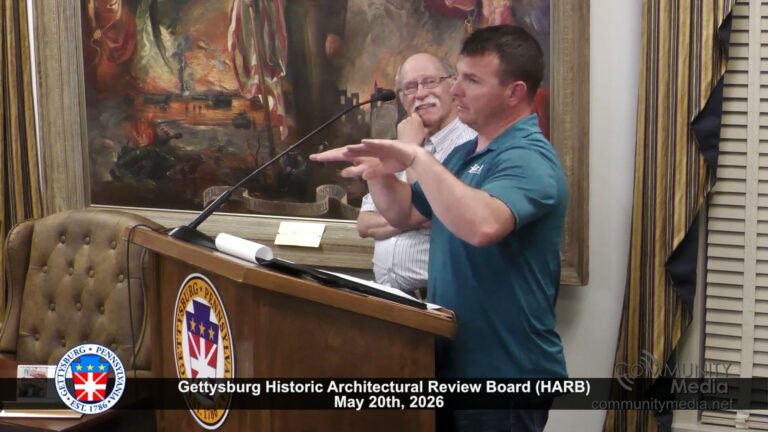Gettysburg Historic Architectural Review Board (HARB) Meeting – 05/20/2026