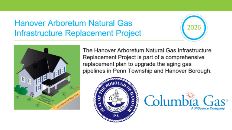 Columbia Gas Announces Infrastructure Replacement Project for Pipelines in Penn Township and the Borough of Hanover