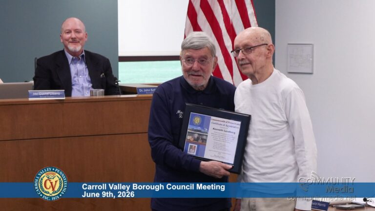 Carroll Valley Borough Council Meeting – 06/09/2026
