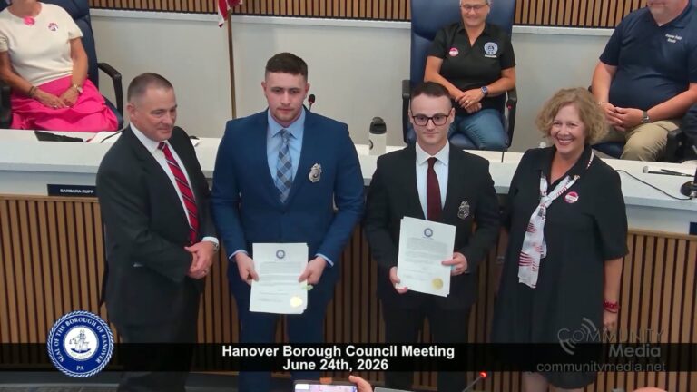 Hanover Borough Council Meeting – 06/24/2026