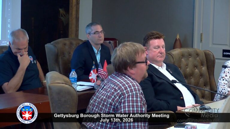 Gettysburg Storm Water Authority Meeting – 07/13/2026
