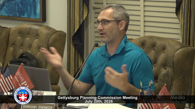 Gettysburg Planning Commission Meeting – 07/20/2026
