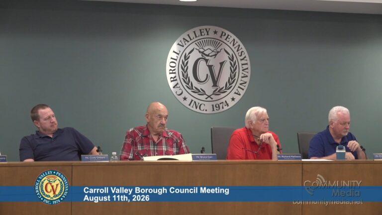 Carroll Valley Borough Council Meeting – 08/11/2026