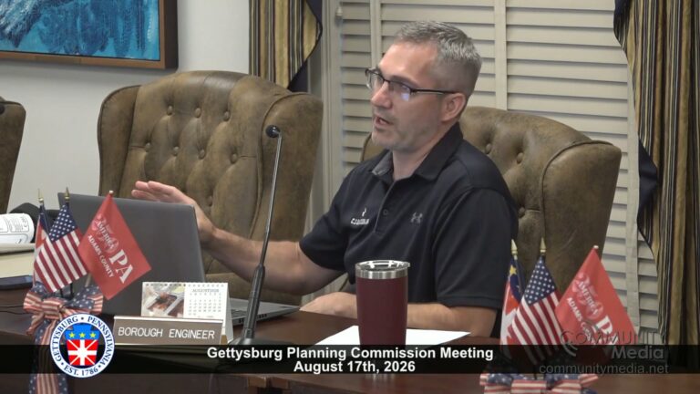 Gettysburg Planning Commission Meeting – 08/17/2026