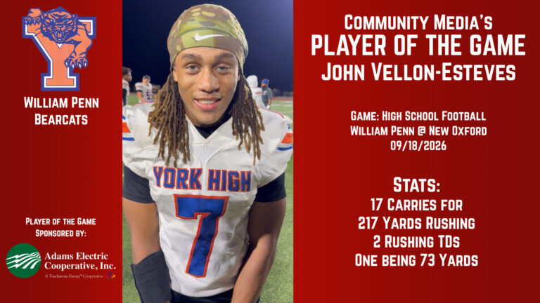 Player of the Game – John Vellon-Esteves – 09/18/2026