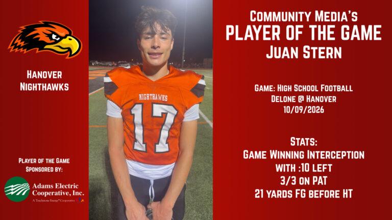 Player of the Game – Juan Stern and Boden Strausbaugh – 10/09/2026