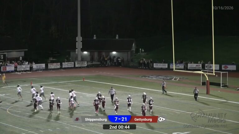 Shippensburg @ Gettysburg – 10/16/2026 – High School Football