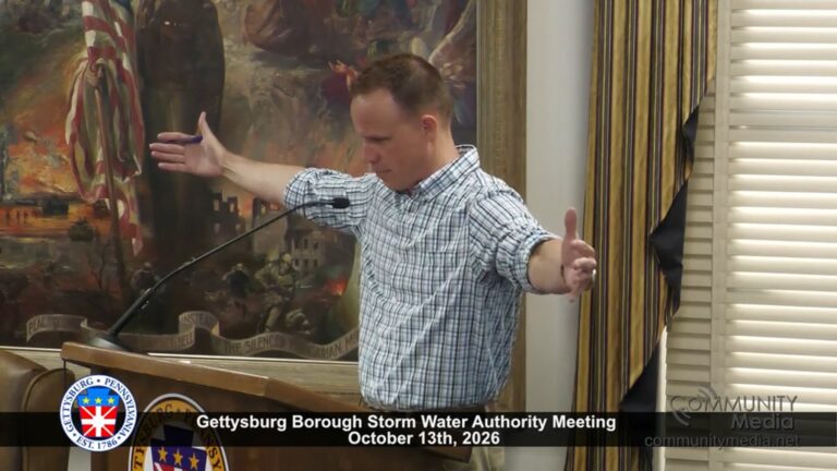 Gettysburg Storm Water Authority Meeting – 10/13/2026