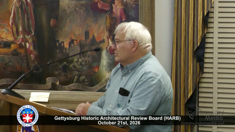 Gettysburg Historic Architectural Review Board – 10/21/2026