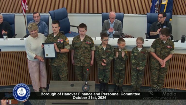 Borough of Hanover Finance and Personnel Committee – 10/21/2026